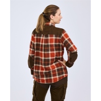 Pinewood 3429 Douglas Damen Bluse Orange Clay/D.Brown (852) XS