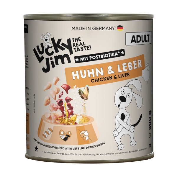 Lucky Jim Classic Adult Huhn & Leber 800g
