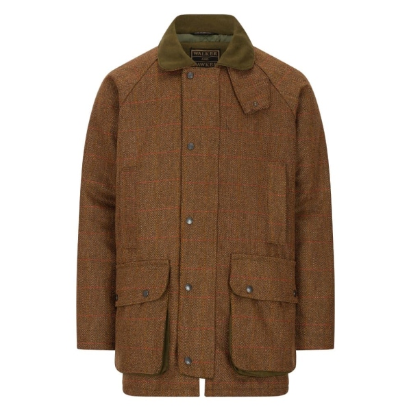 Walker and Hawkes Herren Tweed Jacke Derby Barlaston – Brown Tweed
