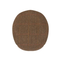 Walker and Hawkes Herren Tweed Flat Cap Derby Cambridge – Brown Tweed