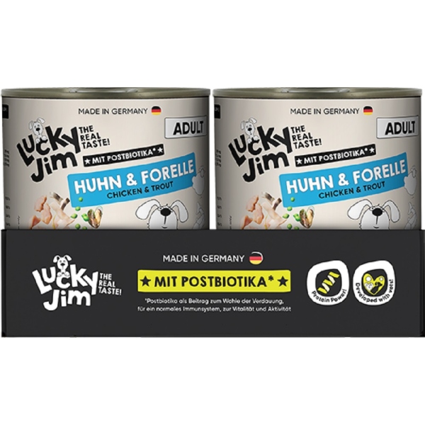 Lucky Jim Classic Adult Huhn & Forelle 6 x 800g