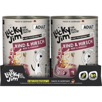 Lucky Jim Classic Adult Rind & Hirsch 6 x 400g