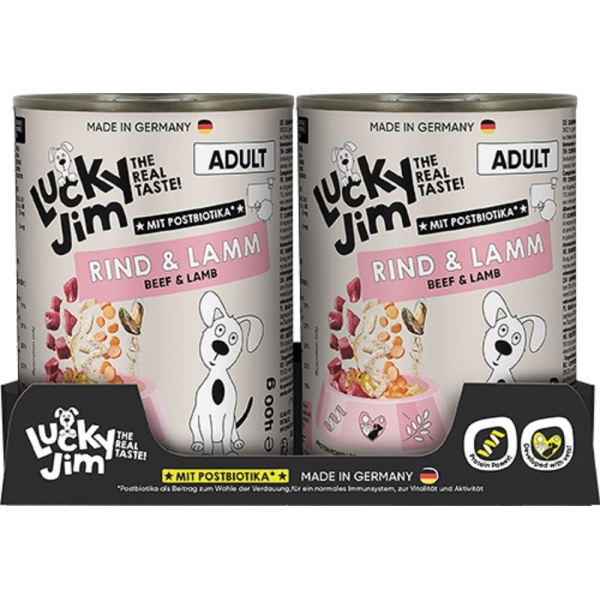 Lucky Jim Classic Adult Rind & Lamm 6 x 400g