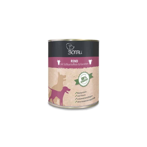 Bonali Nassfutter Rind 800g