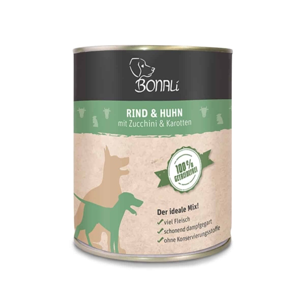 Bonali Nassfutter Rind & Huhn 800g