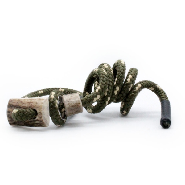 MewogS Kurzführer 60cm HORN mit Zugstopp olive/beige