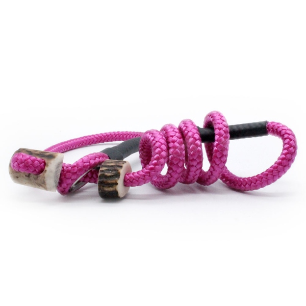 MewogS Kurzführer 60cm HORN mit Zugstopp pink