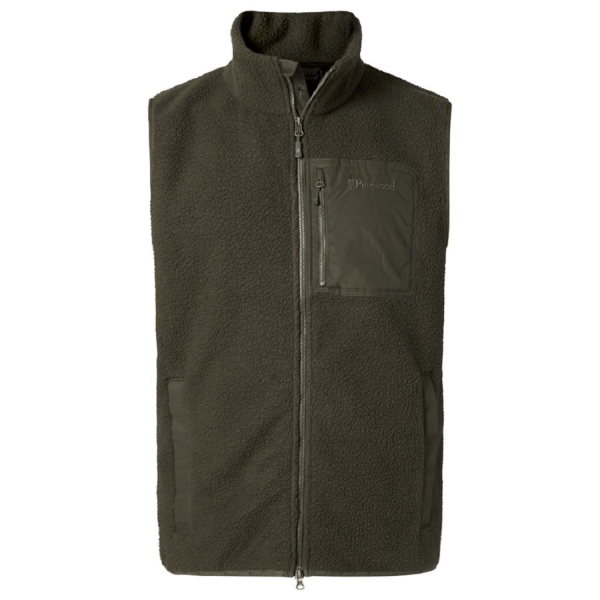 Pinewood 5266 Pile Fleece Weste Mossgreen (135)