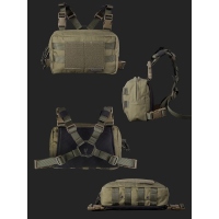 Savotta Rintamus chest pack schwarz