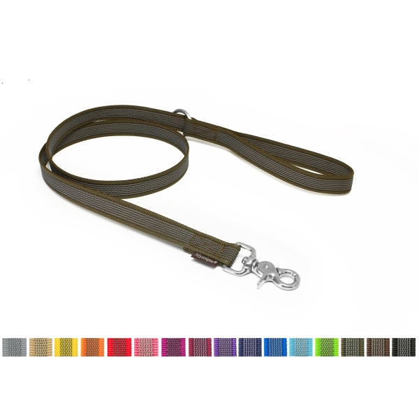 Mystique® Gummierte Leine 20mm mit Handschlaufe rostfreiem Scherenkarabiner