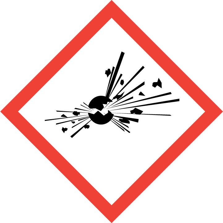 Gefahrenhinweis Explosionsgefahr GHS01